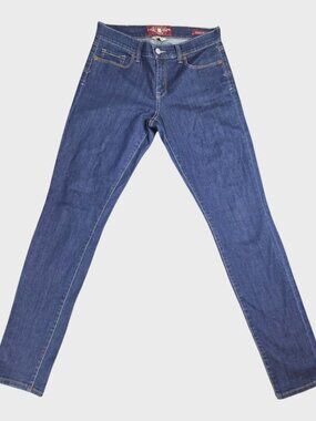 Lucky Brand Sofia Skinny Jeans Women's Size 4 Dark Wash Denim Blue Mid Rise